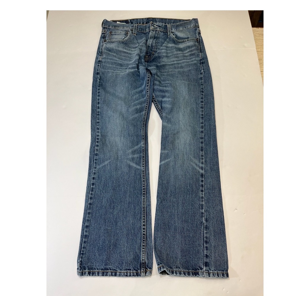 Levi's 527 Slim Bootcut Jeans Mens 33x30 Blue Medium‎ Wash Cotton Denim Western